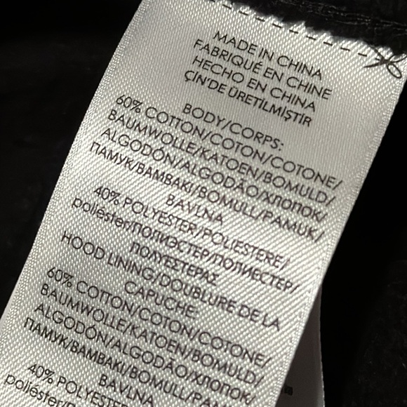 Like New-Worn 1X-RL Polo-Hooded Sweatshirt-XS-Black-Side Zippers-Longer Length - Picture 16 of 16